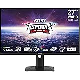 MSI G274QPXDE 27 Zoll (69 cm) Gaming Monitor, WQHD (2560x1440), Rapid IPS, 240Hz, 1ms, Flat, G-Sync Compatible, HDR 400, HDMI