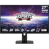 MSI G274QPX 27 Inch WQHD Gaming Monitor - 2560 x 1440 Rapid IPS Panel, 240 Hz / 1ms GtG, 98% DCI-P3 Colour Gamut, HDR 400, Ty