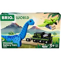 BRIO World 36082 Ankylosaurus – Set Gioco Dinosauro Con Vagone E 2 Velociraptor – Treno E Dinosauri 3+ Anni