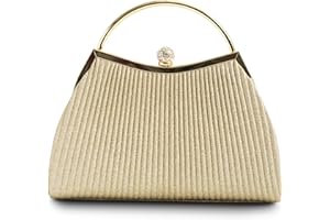 MICHELLE MOON - Pochette Donna Elegante per Matrimoni, Feste ed Eventi | Clutch con catena Tracolla, Ideale come Borsa Elegante Donna Cerimonia con Glitter o Borsa a Mano Donna per Occasioni Speciali