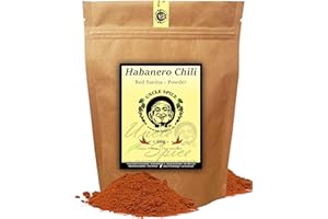 UNCLE SPICE® Habanero Chilli Powder, 80 g, Habanero Chilli, Real Red Savina Chilli, Finely Ground in Premium Quality, Habanero Chilli Peppers in Powder, Sharp Spice Powder, Caution Sharp