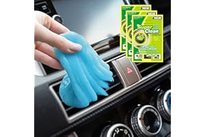 NEW LEADER Car Cleaning Gel (3 Pack) Blue, Car Detailing Kit Gel for Cars Interior Air Vents Dashboard Cleaner, Universal Dust Cleaner Slime Putty, Reusable Dust Cleaning Slime for Home/Office Laptop Keyboard