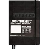 LEUCHTTURM1917 (346703) Bullet Journal Notebook Medium (A5), Hardcover, 240 Numbered Pages, Dotted, Black