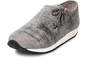 PAULGOS Herren Sneaker Echtes Leder Freizeitschuhe Optik Trachtenschuhe Haferlschuhe Haferl in 3 Farben Gr. 39-47