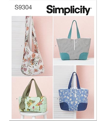 Simplicity Sewing Pattern S9803 - Bags in Four Styles by Elaine Heigl