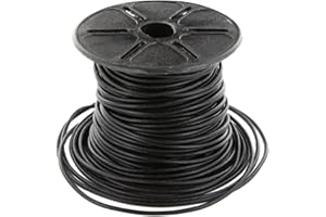 ‎AURORIS AURORIS - 10m Rolle Lederband rund - Ø 1mm - schwarz