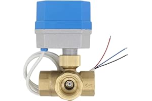 OEMCLIMA T tipo - valvula 3 vias motorizada valvula 12v electrovalvula 3 vias valvula esfera 1/2 3/4 1 1-1/4 1-1/2 pulgada (1-1/2 pulgada - DN40)