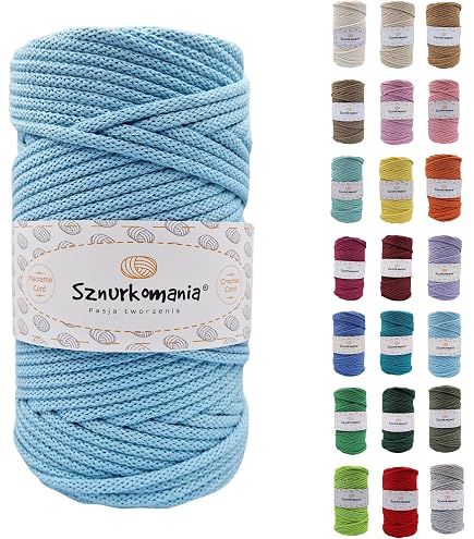 Cordon Coton 5mm - 50m - 38 Couleurs Au Choix - Pour Décoration, Floristique, Artisanat