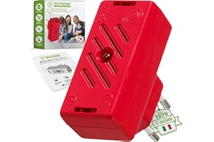 ISOTRONIC Repellente per topi | Deterrente per roditori| Spina a ultrasuoni | Alimentato a 230 V | Protezione contro topi e ratti | Senza sostanze chimiche e veleno | Per giardino, casa e cantina