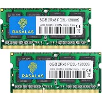 Rasalas DDR3 16GB 2x8GB RAM: DDR3 1600MHz PC3L-12800S Non ECC