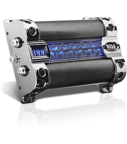 Condensateur 4 Farad LED Voiture – Stabilisateur Tension Ampli Basse Profonde