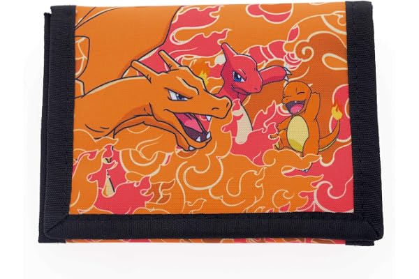 CYPBRANDS Pokémon plånbok barn – Charizard & Charmander Evolution – officiell Pokémon licens