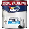 Dulux 3.0l Matt Pure Brilliant White White 3.0L