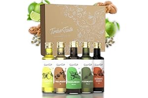 ‎TIMBER TASTE TIMBER TASTE® Essig & Öl Geschenkset Frauen & Männer [Würzig] | 5 Erlesene Essige & Öle [5x40ml] Exklusives Weihnachts-geschenk für Hobbyköche & Feinschmecker Geschenkideen zu Weihnachten & Geburtstag