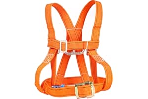 jackfru Absturzsicherung Sicherheitsgurt, Sicherheitsgurt für Arbeiten in der Höhe, Klettergurt, Arbeitsgurt, Schutzausrüstung für Sportklettern, Feuerrettung, Baumklettern