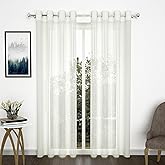 Story@Home Door Curtains 7 Feet Set of 2 | Zig Zac Printed | Transparent Door Curtain | Net Curtain | Rod Pocket Curtains for