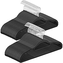 SONGMICS 20 stuks kleerhangers met platte bovenkant, met 360° draaibare haak, antislipstrips, zeer robuust, voor jassen, overhemden, jassen, bretelbovenstukken, grijs CRP44G