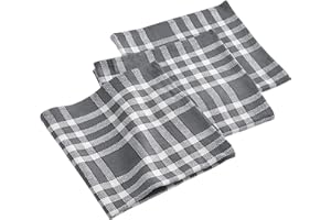 douceur d'Intérieur , Traditio servilletas de algodón, Gris (Antracita), 45 x 45 cm