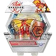 BAKUGAN Collector Figures With 2 Trading Cards & Collectors Coin - Dragonoid Red