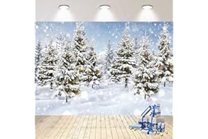 Weiß Weihnachten Banner - Realistisch Extra Großer Winter Schnee Wald Hintergrund für Winter Wonderland und Feiertage