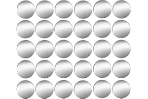 cyclingcolors 30x Copriviti adesivi 20 mm plastica viti copertura coperchi tappi riparazione mobili, Grigio alluminio lucido