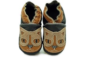 Need Sleep, Chaussons en cuir pour enfant - Chaussons en cuir souple - Pour bébé et enfant