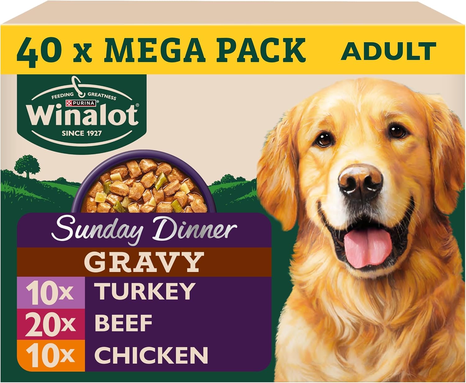 Faut-il Acheter le WINALOT Sunday Dinner Mixed in Gravy Wet Dog (Sélection) ? Notre Avis