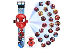 YULONGWU Orologio Bambini Con Proiettore Digitale, 24 Motivi Di Proiezione, Elettronico Da Polso Per Bambini E Ragazze