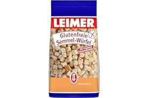 ‎LEIMER LEIMER Semmelwürfel Knödelbrot glutenfrei 175g - Aus frisch gebackenem Brot für lockere und gelingsichere Semmelknödel (1 x 175g)
