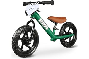 ‎KRIDDO KRIDDO Kinder Laufrad ab 2 Jahren, Lauflernrad Spielzeug für 18 Monate bis 5 Jahre, 12-Zoll mit individualisierbarem Schild, Geschenk Fahrrad Jungs und Mädchen, Baby Balance Bike(2-3 Jahre)