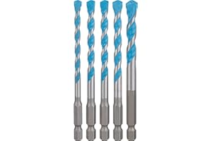Bosch Accessories 5 piezas Set de brocas Expert HEX-9 MultiConstruction (para Hormigón, Ø 5,5-8 mm, accesorios Taladro impacto rotativo)