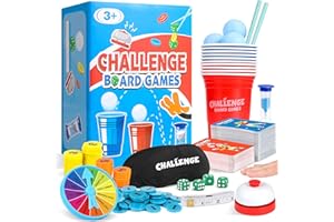 Pourbibi Board Game,party Games for Kids,travel Games for Adults,family Games for Kids and Adults,Card and Board Game for Family Party Night - Fun Travel Game, Stocking Fillers,Birthday Gift