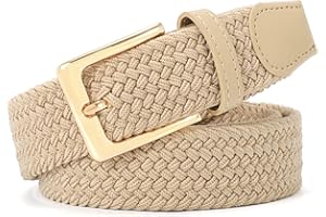 JasGood Geflochtener Elastischer Gürtel für Damen Herren, Unisex Stoffgürtel Stretchgürtel Dehnbarer Gürtel für Jeans Hosen