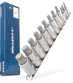 小物 neme Satra S-SH1212 Zestaw gniazd sześciokątnych 5-22 mm do