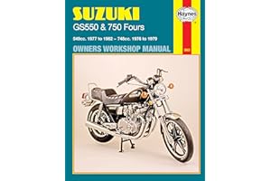 HAYNES Suzuki Gs550 and Gs750 Fours Owners Workshop Manual, No. M363: '76-'82