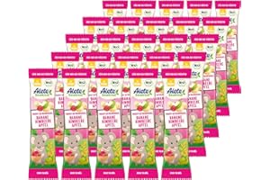 ‎ALETE Alete bewusst Frucht-Getreideriegel Banane-Himbeere-Apfel, Perfekt als Snack für Zwischendurch, ohne Palmöl & Aromastoffe, ab 3 Jahren, 25 ger Pack (25 x 25g)