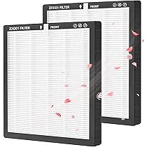 ZXBEER Luftreiniger Allergiker HEPA-Luftreiniger mit CADR 400m³/h