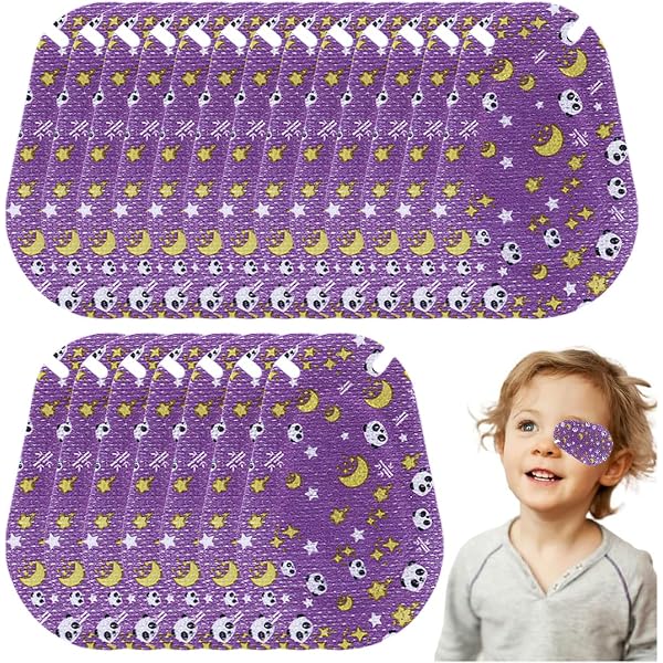 Kinder-Augenklappen Für Amblyopie – 15 Stück, Hypoallergen, Atmungsaktiv, Selbstklebend, Ca. 7,5 X 5 Cm