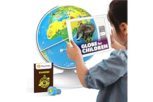 Playshifu - Globe Terrestre ORBOOT - Globe d'Apprentissage - Jouet Éducatif - 400 Monuments - Jouet Intéractif - Réalité Augmenté - 3D - Jeu d'Éveil - Idée Cadeau - Application Connectée - Dès 4 Ans