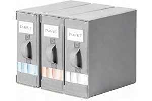 DIMJ Bedding Storage Foldable Bed Sheet Organiser, 3 Pack Underbed Storage Box with Zip for Queen/King Sheets with Handle and Clear Tab Bag for Duvet Covers, Pillow Cases, Blanket, Clothes, Wardrobe