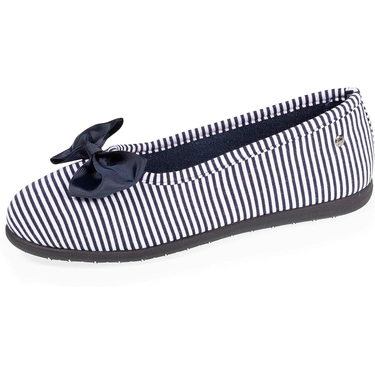 Chaussons Ballerines Femme Isotoner – Micro-éponge, Semelle Antidérapante – Pantoufles Légères Et Confortables – Lavables En Machine - 4