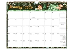 KAMAKING 2026 Calendar - 2026 Wall Calendar, Jan. 2026 - Dec. 2026, 37 x 29 cm with Large Writing Blocks, Family Acativities Illustrated Calendar