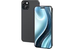 FufoneUS Affichage Faux Jouets téléphone Portable modèle métallique réplique Non Fonctionnement 1:1 téléphone pour 15 Faux Jouet Mobile (pour 15 Noir Écran Couleur)