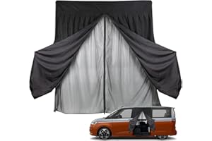 tivekeo Zanzariera Auto Sostituzione per VW T7 2022-2025, Zanzariera Portiera Posteriore dell'auto, Rete per Insetti Magnetica a Doppio Strato per Campeggio