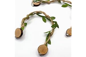 Opus Vita Jumping Spider - Rope bridges with Twine - Spider Enclosure Decor - Professionally made to cleverly attach to your Insect Enclosure Natural Twine/Green Single