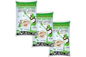 WORMBOX Moutta | lot de 3 sacs de 13 litres de Lombricompost (soit 39 litres) : Amendement 100% naturel extra-pur issu des vers de terre. Direct Ferme