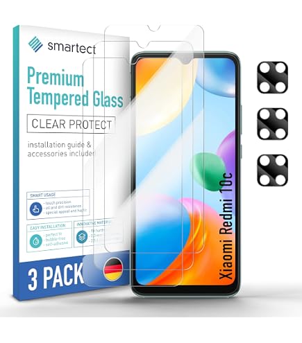 Pellicola In Vetro Temperato Per Redmi 10C - 2 Pezzi, 9H, Anti-Graffio, Privacy, HD