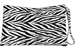 PETTI Artigiani Italiani - Pochette da Donna, Pochette Portatrucchi, Borsello Mare, Borsa a Mano, Borsetta Piccola, Trousse da Viaggio, Beauty Case, Zebra, 100% Made in Italy