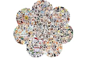 KOWASO 400Pcs Anime Mixed Stickers Paquete de pegatinas temáticas de anime clásico, pegatina de vinilo para botellas de agua, portátil, monopatín, regalo para adultos, niños, adolescentes