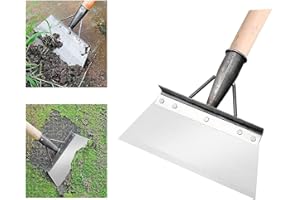 AOBLOK Multifunctional Garden Shovel, MultiFunctional Outdoor Garden Cleaning Shovel, Multi Functional Garden Shovel Patio Weed Remover Tool, Stainless Steel Cleaning Shovel for Weeds and Moss (20cm)